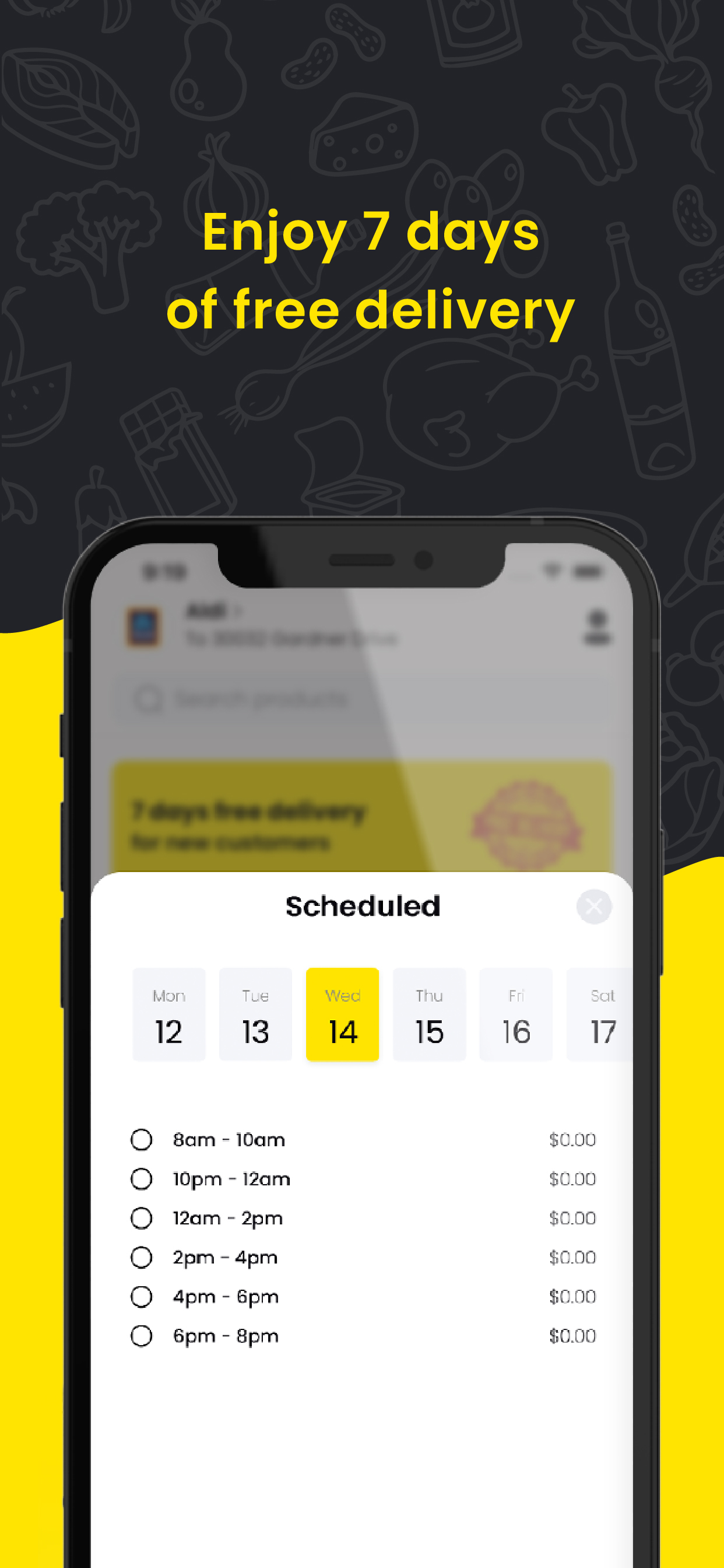Enjoy 7 days of free grocery delivery Enjoy 7 days of free grocery delivery